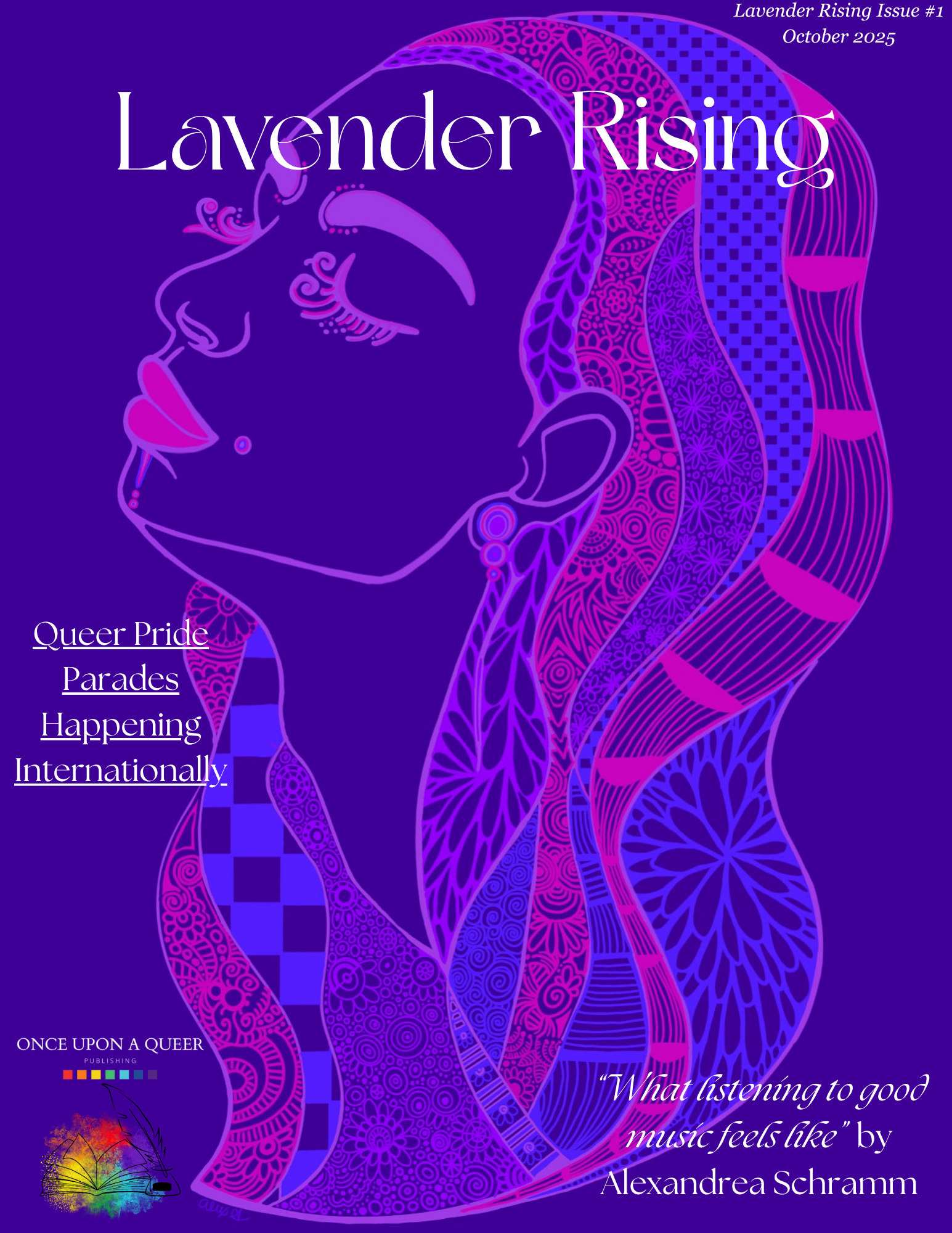 October 2025 Lavender Rising Magazine Physical Copy